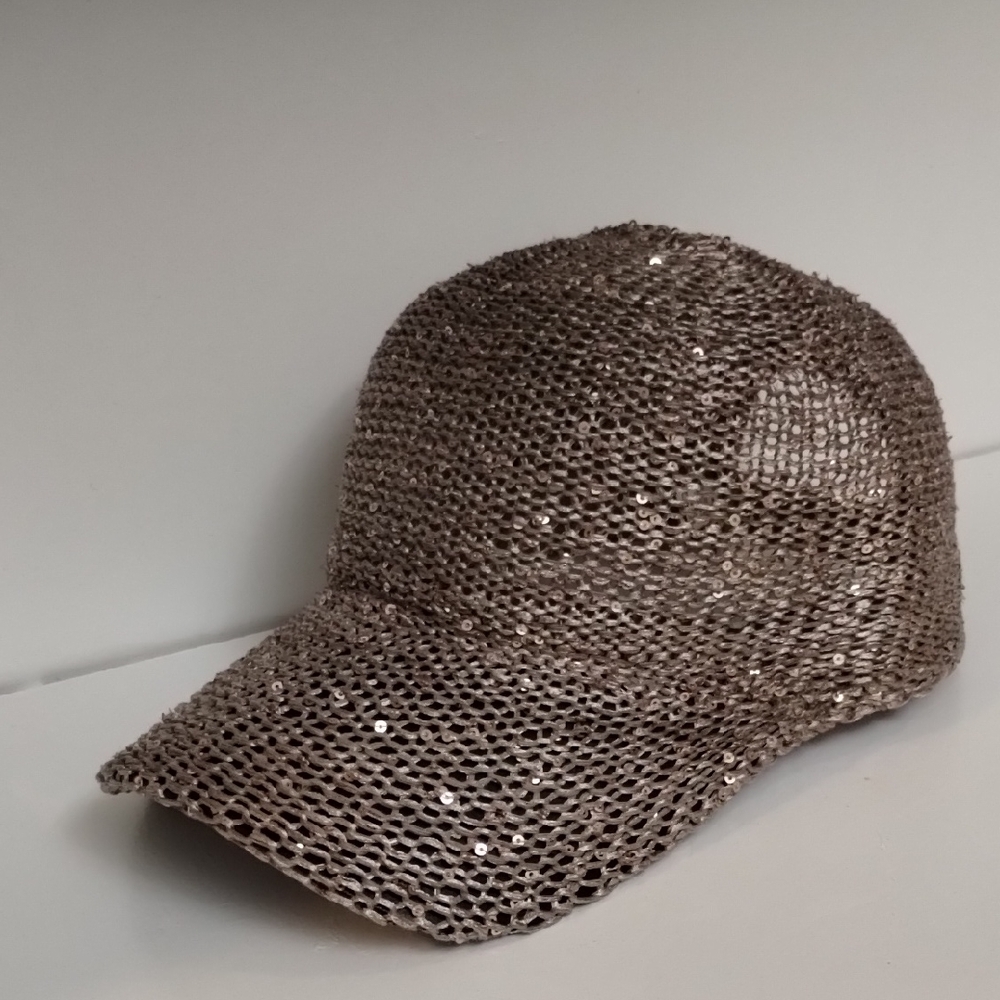 Sparkling Sequin Mesh Hat